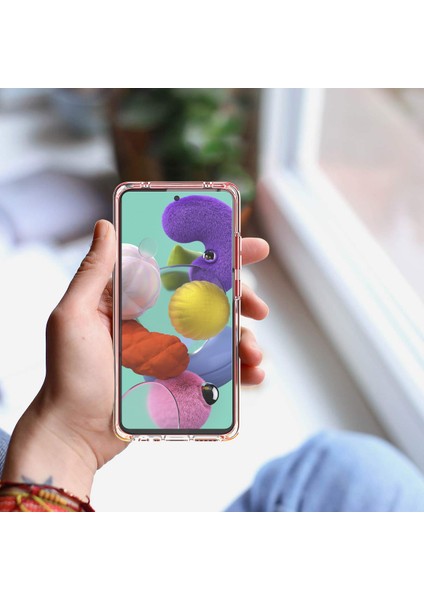 Samsung Galaxy A51 Full Koruma 360 Clear Soft Kılıf Şeffaf