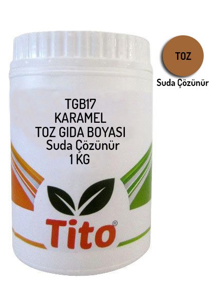 Karamel Gıda Renklendiricisi Toz Suda Çözünür 1 kg