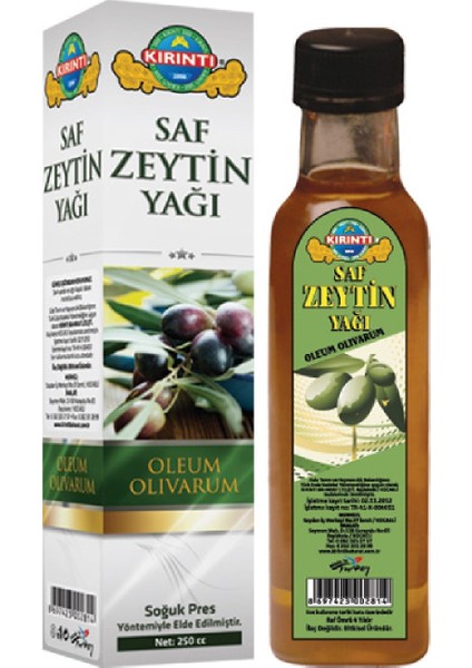 Saf Zeytin Yağı 250 ml