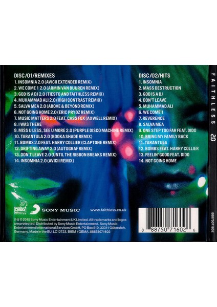 Faithless ‎– 2.0 (2 CD)