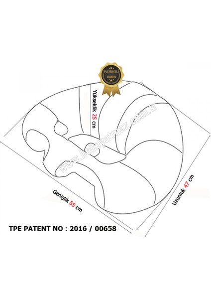 Bebeyatmaz Bebe Yatmaz Bebek Oturma Destek Minderi Bebek Koltuğu Gri