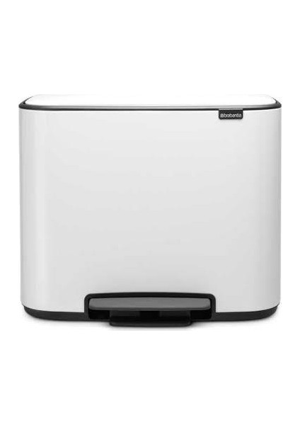 Bo Pedallı Çöp Kutusu Beyaz 36 lt