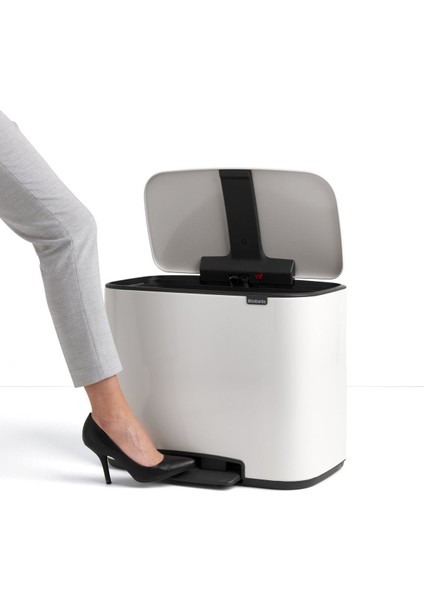 Bo Pedallı Çöp Kutusu Beyaz 36 lt fiyatları