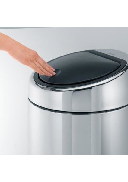 Touch Bin Dokunmatik Ffp Çöp Kutusu Mat Steel 45 lt