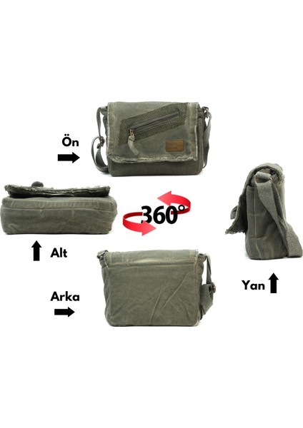 Old Cotton Cargo 7136 Robbie S Bag  Okul  Tablet  Omuz Çantası