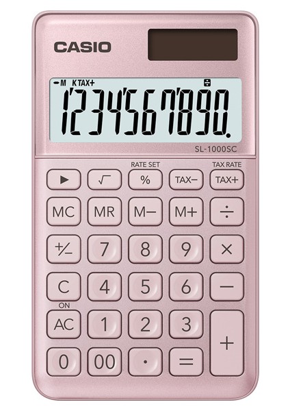 SL-1000SC-PK 10 Hane Pembe Cep Tipi Hesap Makinesi