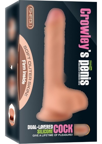 Özel Dokulu 18 cm Ekstra Yumuşak Silikon Realistik Dildo