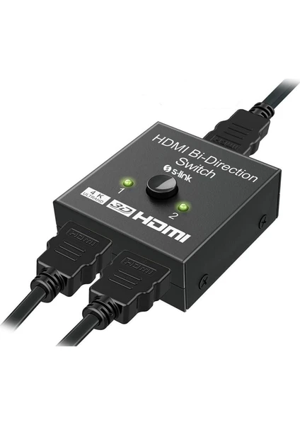 SL-LU613 2 Port HDMI To HDMI Çift Yönlü Switch ve Splitter