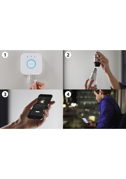 Hue Beyaz Akıllı Başlangıç Seti 2'li E27 Bluetooth