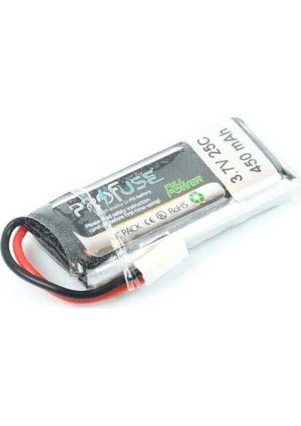 3.7V Lipo Batarya 450mAh 25C - Mikro Drone Pili