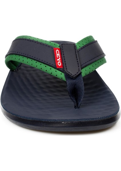 9851-15 M Parmak Arası Lacivert Erkek Terlik modelleri