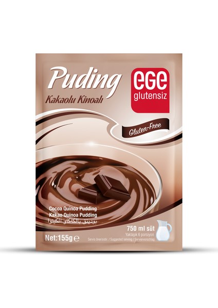 Ege Glutensiz Kakaolu Kinoalı Puding Glutensiz 155 gr