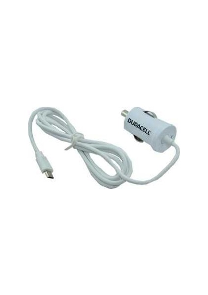 12V Micro USB Telefon Araç Şarjı Beyaz DR5005W