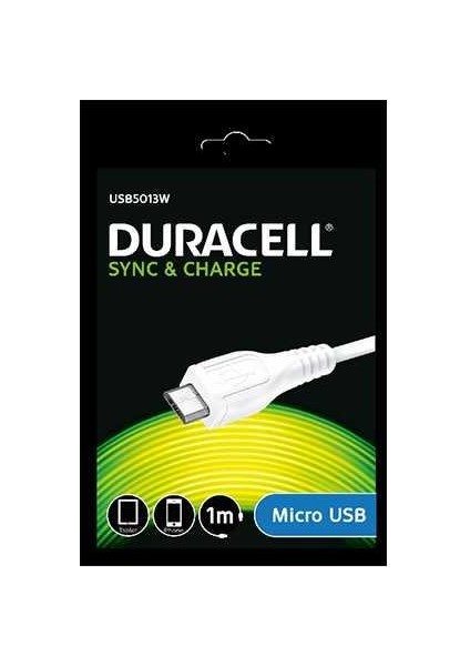 Micro USB Şarj Kablosu Beyaz USB5013W