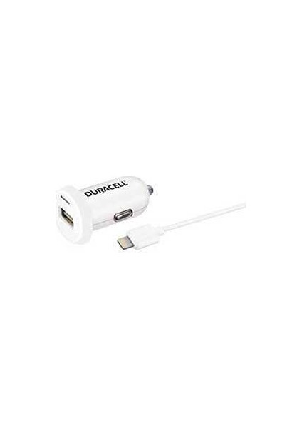 12V USB Araç Şarj Adaptörü 1mt. Lighting Kablo DR5021W