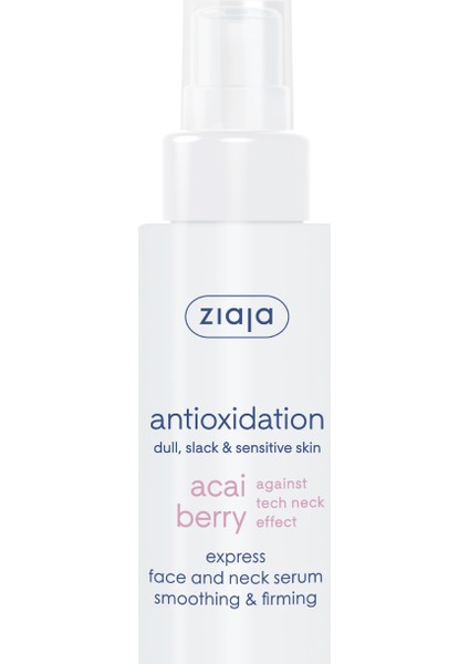 Ziaja Acai Berry Ekspres Yüz ve Boyun Serumu Pürüzsüzleştirici ve Sıkılaştırıcı50ML