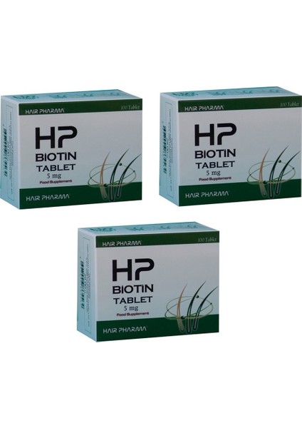 Hp Biotin 5 Mg 120 Tablet 3 Kutu