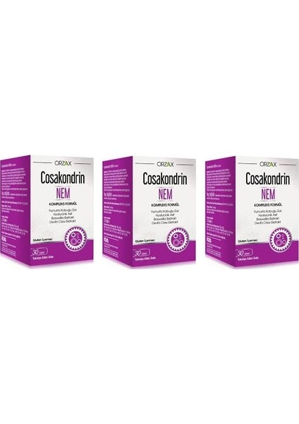 Ocean Orzax Cosakondrin Nem 30 Tablet 3 Kutu