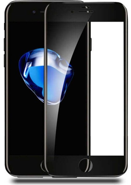 Apple iPhone 6S 5D Tam Kaplayan Ekran Koruyucu Cam Siyah