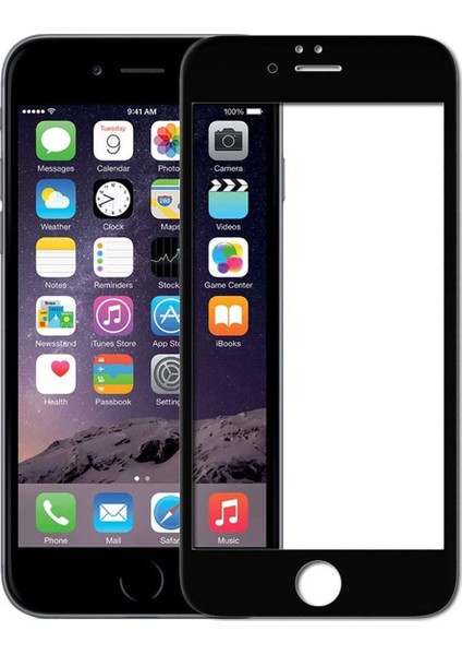 Apple iPhone 7 5D Tam Kaplayan Ekran Koruyucu Cam Siyah