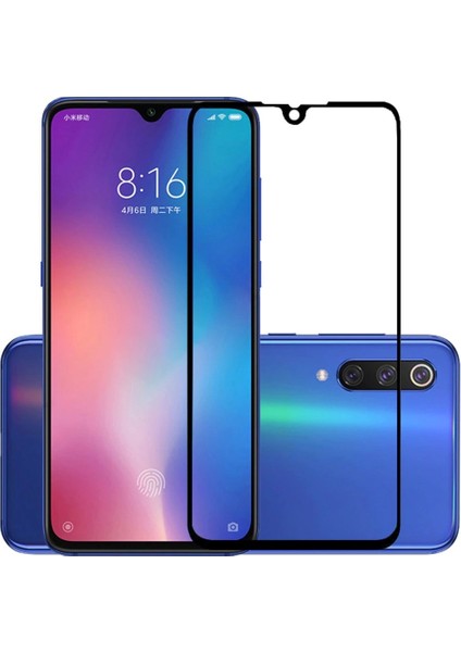 Xiaomi Mi 9 5D Tam Kaplayan Ekran Koruyucu Cam