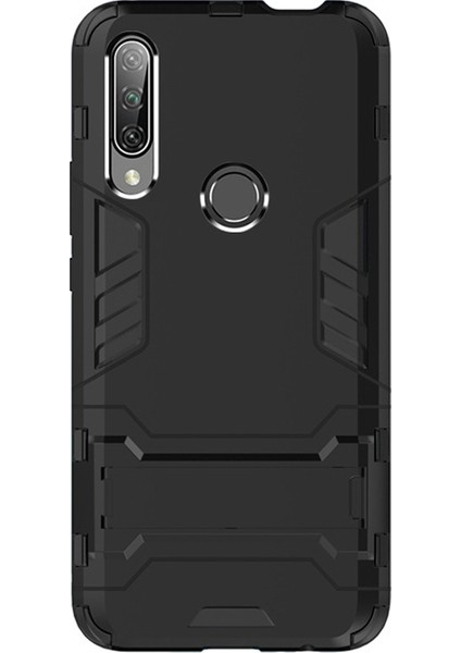 Huawei Honor 9X Global Alfa Serisi Armor Standlı Perfect Koruma Kılıf - Siyah