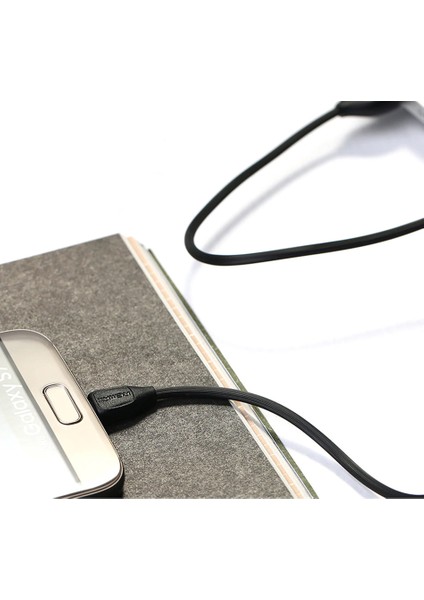 Micro USB Data ve Şarj Kablosu 1 mt Siyah