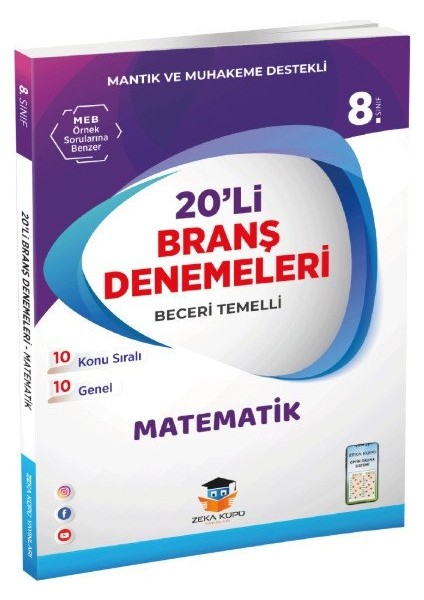 8.Sınıf LGS Matematik 20'li Branş Denemeleri