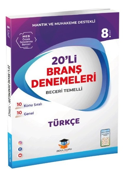 8.Sınıf LGS Türkçe 20'li Branş Denemeleri