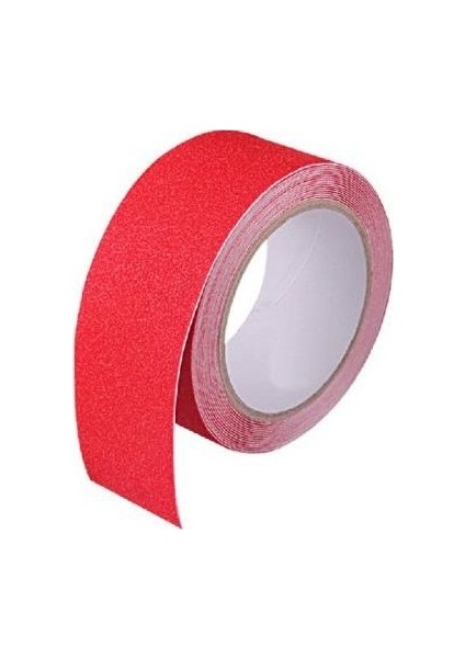 Yeshııls Kırmızı Merdiven ve Zemin Kaydırmaz Kaymaz Bant 25 mm x 25 m