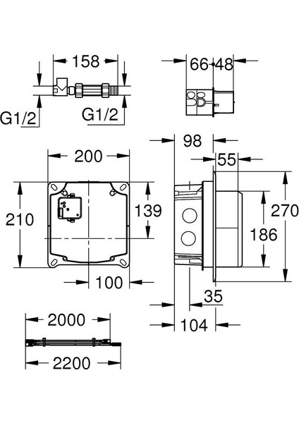 Ankastre Montaj Kutusu 36264001