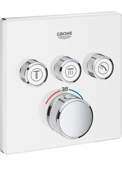 Grohtherm Smartcontrol Üç Yollu Yön Değiştiricili Ankastre Termostatik Duş Bataryası - 29157LS0