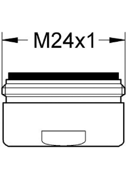 Lavabo Bataryası Perlatörü M24 X1 Dış Dişli Krom - 13929000