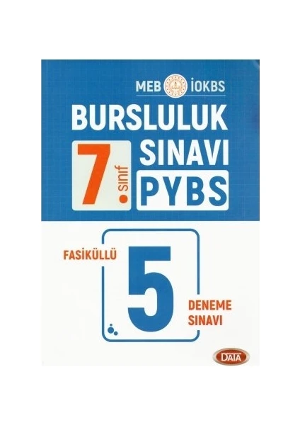 Data Yayınları 7. Sınıf Bursluluk 5 Fasiküllü Deneme Sınavı