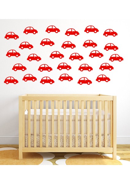 54 Parça Çocuk Odası Araba Duvar Sticker