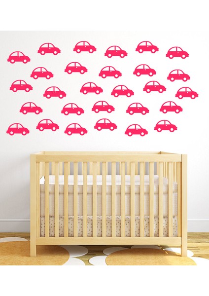 54 Parça Çocuk Odası Araba Duvar Sticker