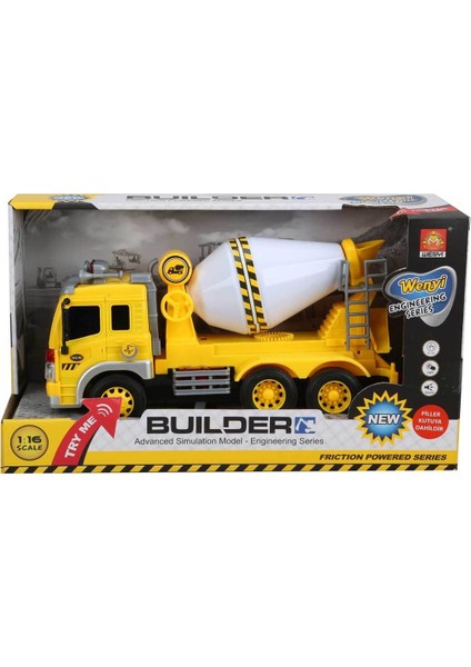 1:16 Sesli ve Işıklı İnşaat Araçları WY301S Mikser