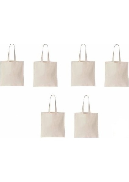 Ham Bez Çanta - 6' Lı %100 Doğal (En 30 cm Boy 40 Cm)