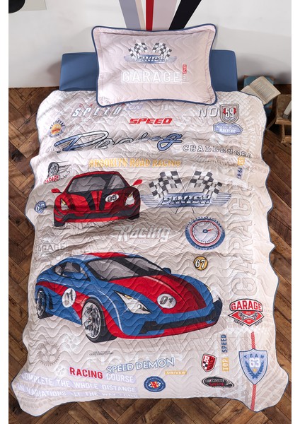 Pamuk Genç Yatak Örtüsü Garage