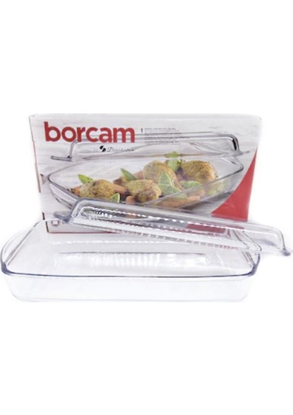 Borcam Dikdörtgen Tepsi Kapaklı 59009 fiyatları