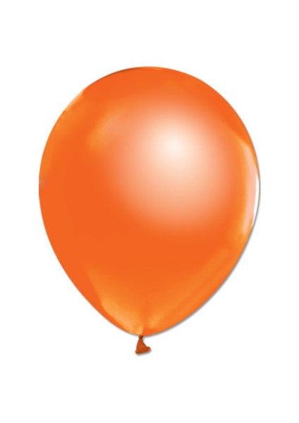 Metalik Turuncu Balon 12 Inch 10'lu