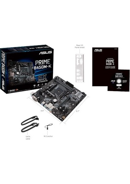 Prime B450M-K AMD B450 AM4 (OC) DDR4 4400 Mhz mATX Anakart fırsatları