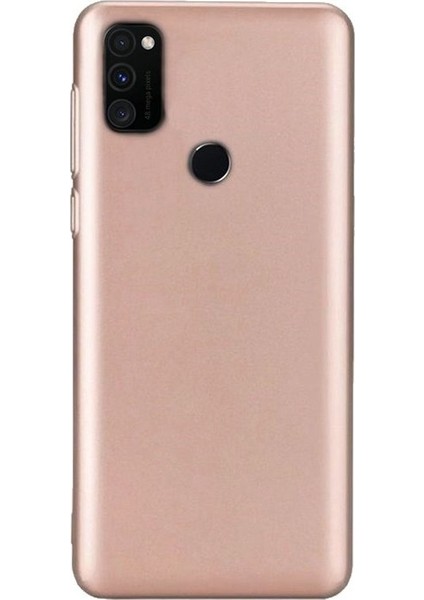 Samsung Galaxy M30s Kılıf Premier Silikon Esnek Koruma + Nano Glass Rose