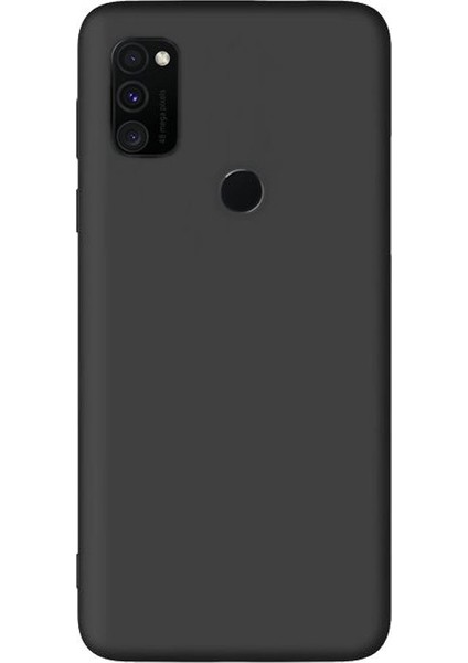 Samsung Galaxy M30s Kılıf Premier Silikon Esnek Koruma + Nano Glass Siyah