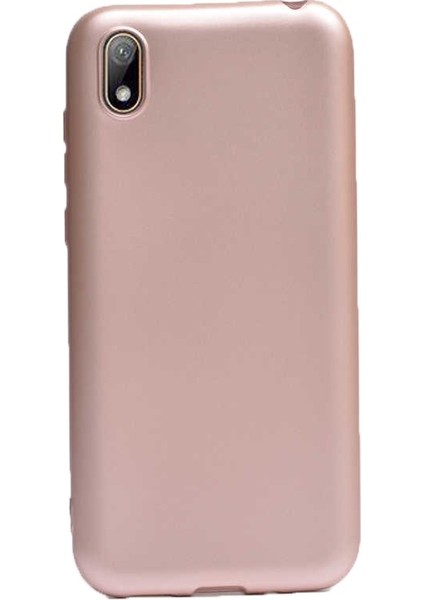 Huawei Y5 2019 Kılıf Premier Silikon Esnek Arka Koruma Rose