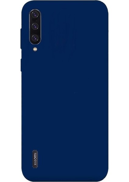 Xiaomi Mi 9 Lite Kılıf Premier Silikon Esnek Koruma + Nano Glass Lacivert