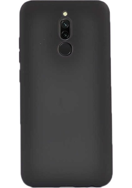 Xiaomi Redmi 8 Kılıf Premier Silikon Esnek Koruma + Nano Glass Siyah