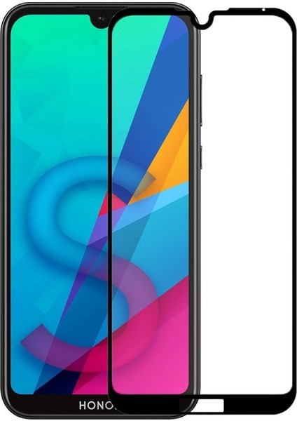 Huawei Y5 2019 Full Kapatan Renkli Cam Siyah