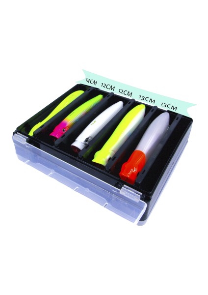 Tackle Box Çift Taraflı Maket Balık Kutusu