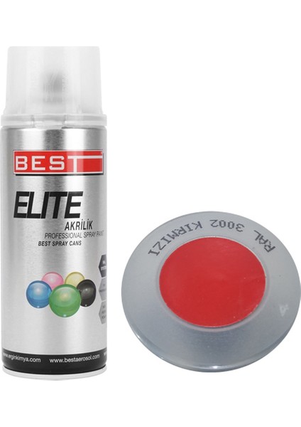 Elite Sprey Boya Ral 3002 Bayrak Kırmızı 400ML